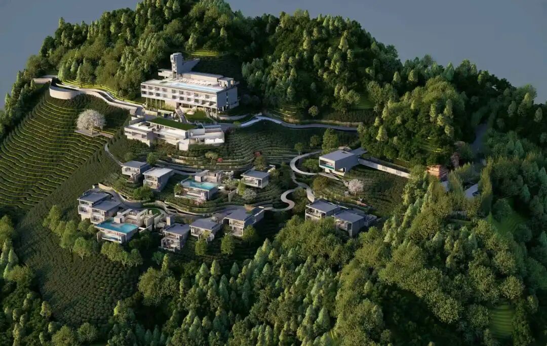 茶海云端的新地标，黄姚东潭岭六芥·云半间茶文旅融合项目建设最新进展来啦→